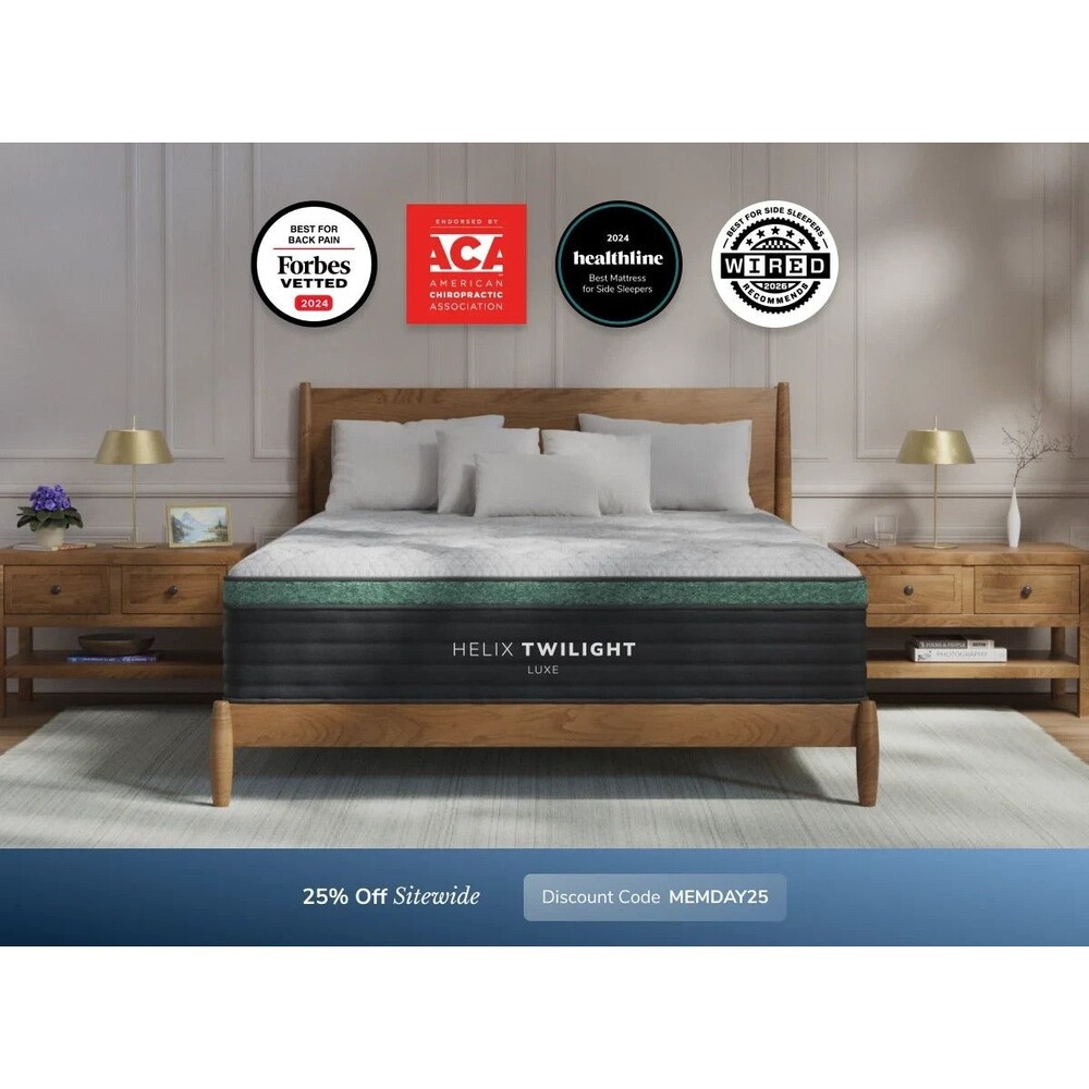 Helix Twilight LUXE KING Mattress | Sanitized & Recompacted | Free Delivery